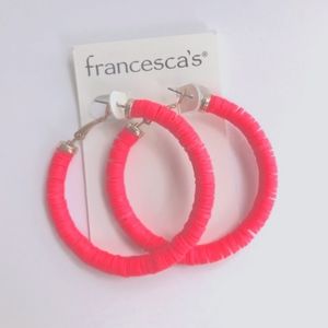 Francesca’s Kayleigh Neon Hoops